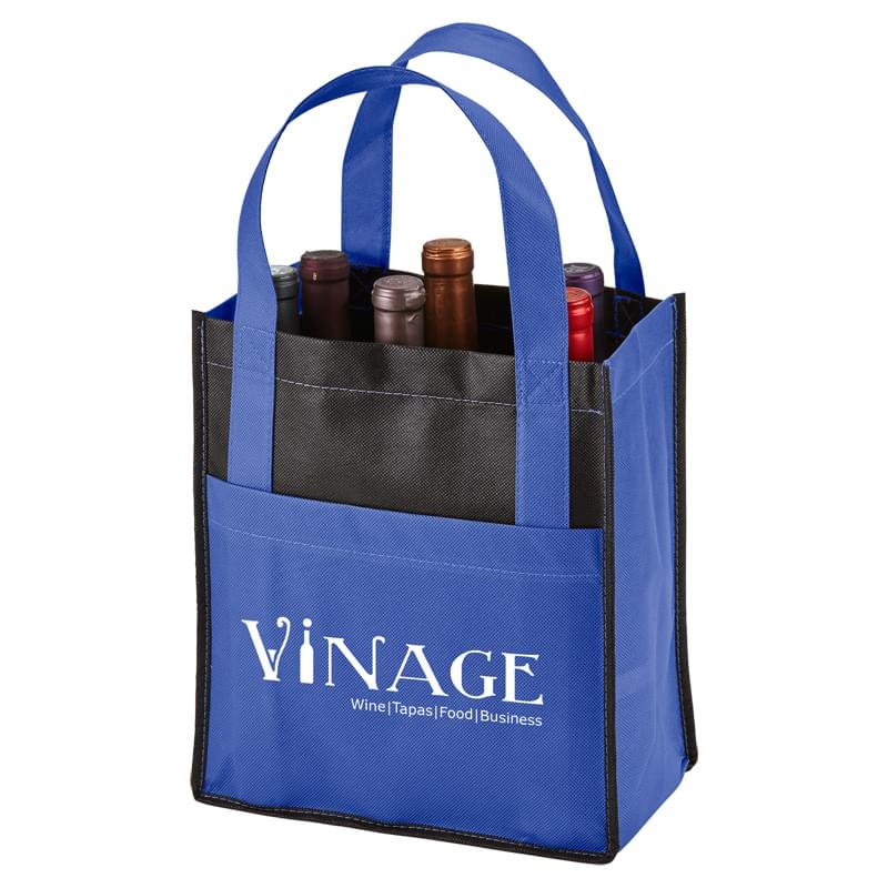 Toscana Six Bottle Non-Woven Wine Tote