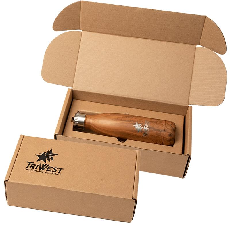 17oz. Woodgrain Cascade Bottle with Gift Box