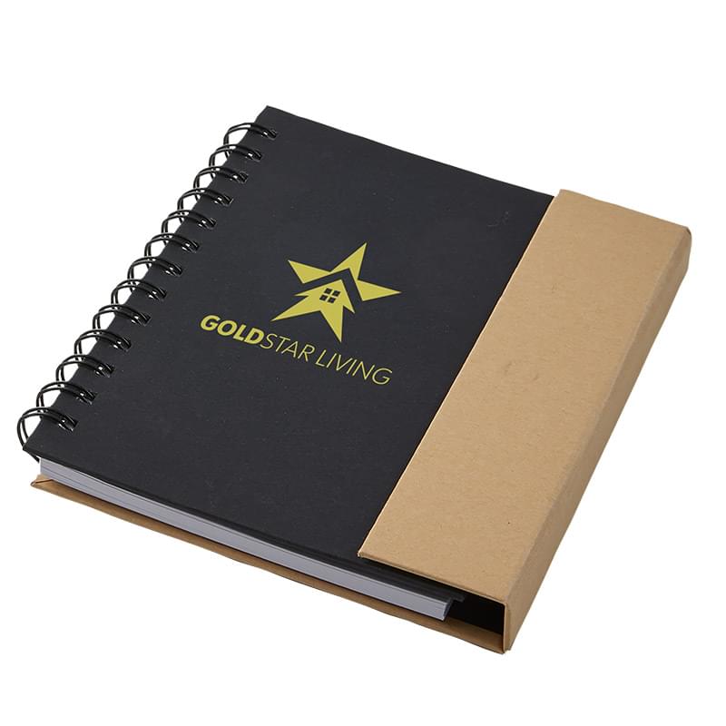 Eco Magnetic Notebook with Sticky Notes & Pen