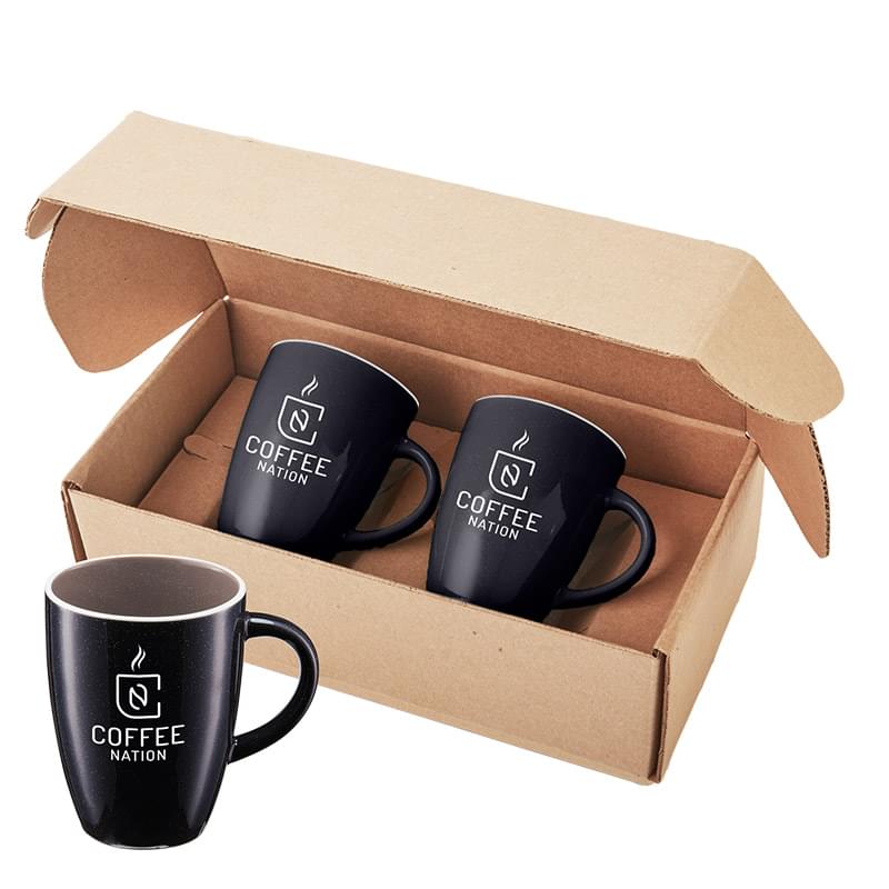 12 oz. Pacific Ceramic Mugs Gift Set