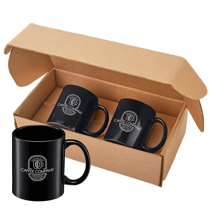 11 oz. Sunrise Ceramic Mugs Gift Set