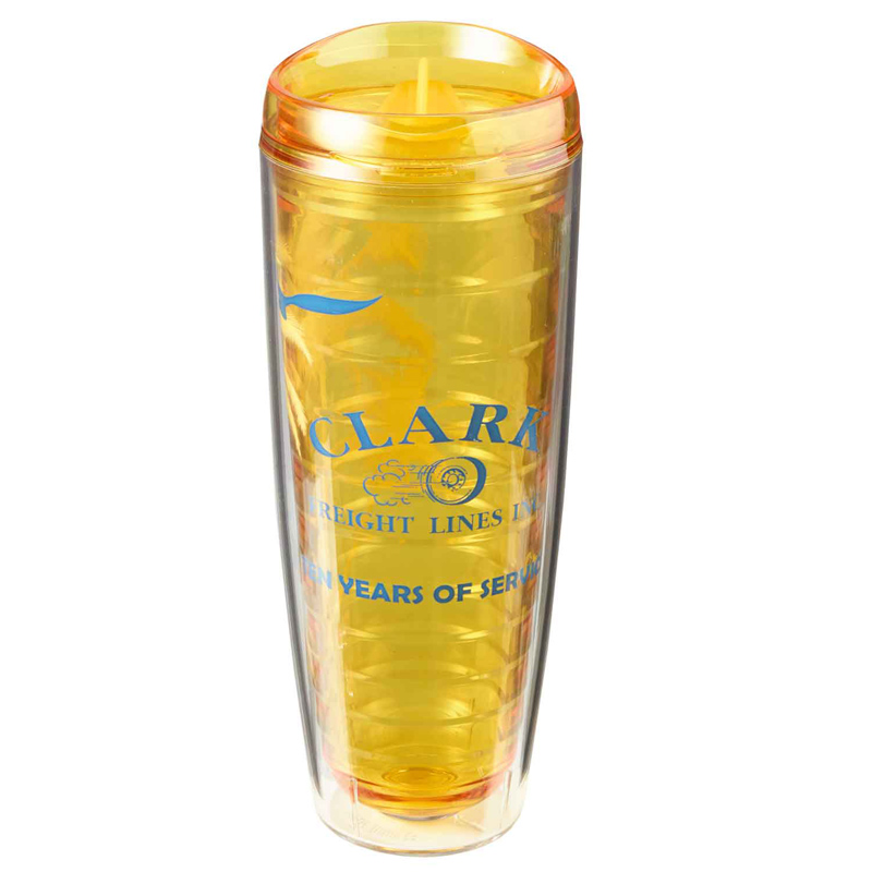 26 oz. Tritan&trade; USA  Colored Liners Clear Wrap Imprint