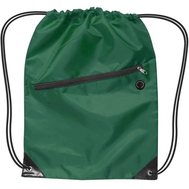 Drawstring Backpack w/Zipper