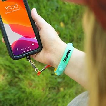 Silicone Pop-it Phone Wristlet & Key Holder